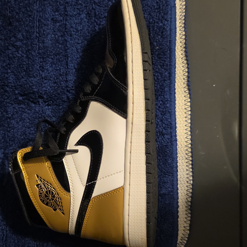 Nike Air Jordan 1 Retro High NRG, Patent Gold Toe Size 9.5 - Picture 11 of 14
